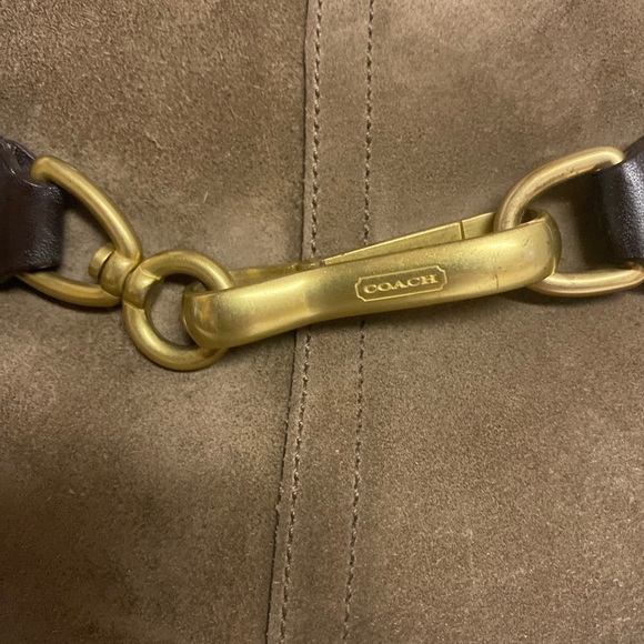 VTG Coach Hampton Suede Satchel Bag - Picture 5 of 16